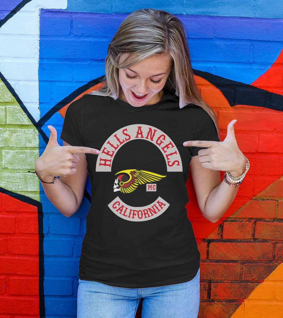 Hells Angels MC California Skull Wing T-Shirt