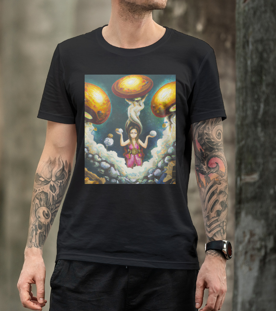 Style Bumble Sea Mushroom Goddess Surreal T-Shirt