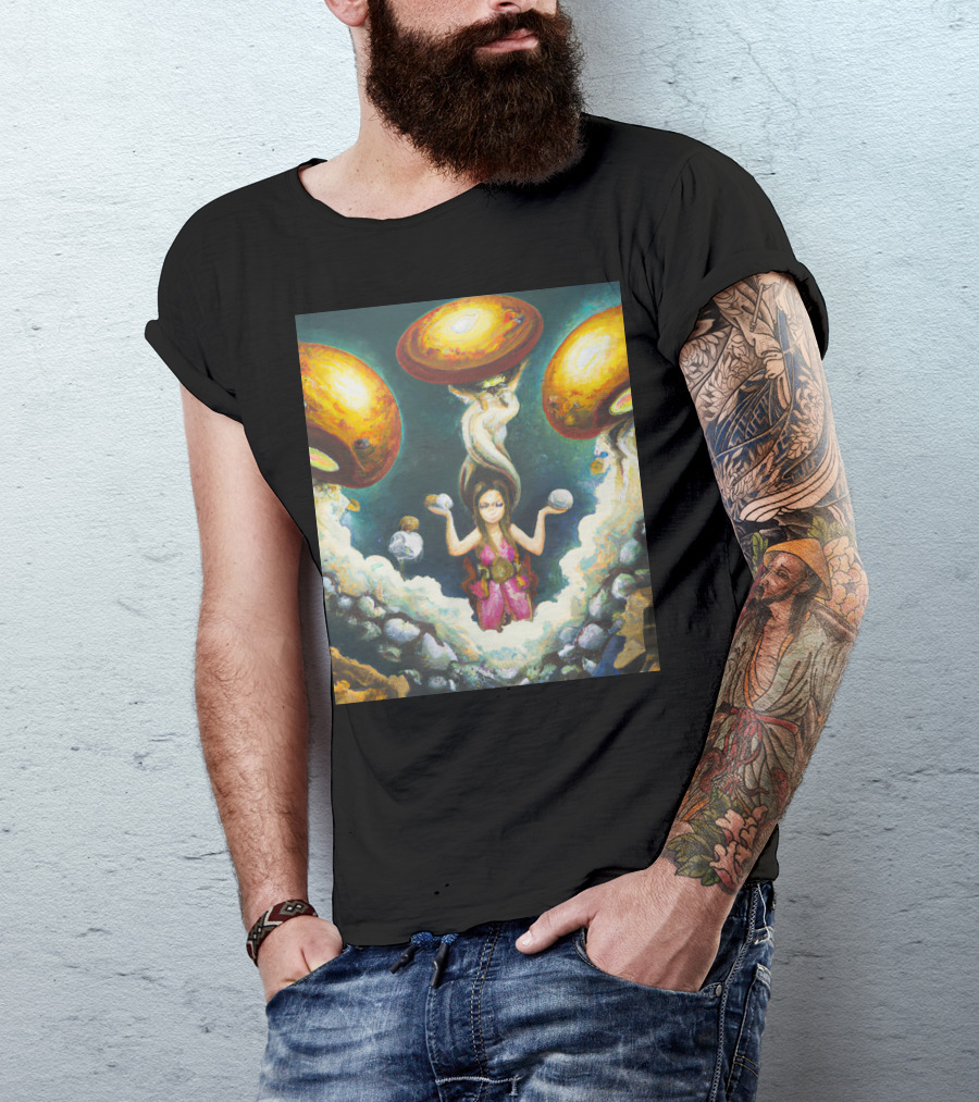 Style Bumble Sea Mushroom Goddess Surreal T-Shirt