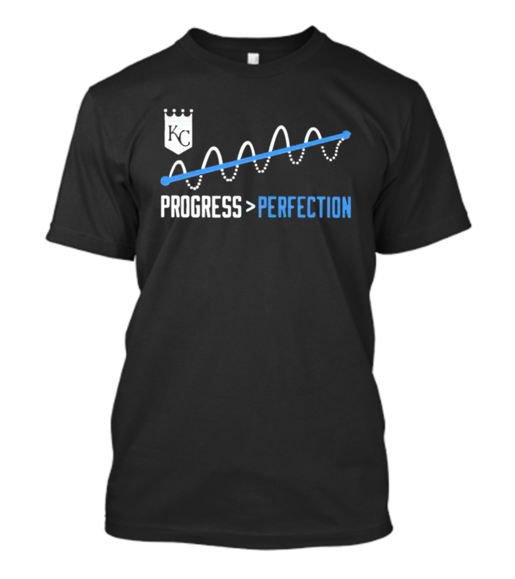 Kansas City Royals KC Progress Greater Than Perfection T-Shirt