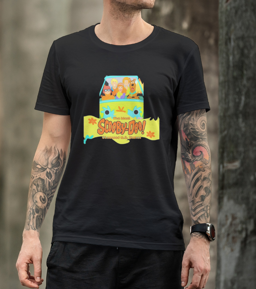 The Most Scooby Doo Obsessed U S States With Mystery Machine And Characters T-Shirt