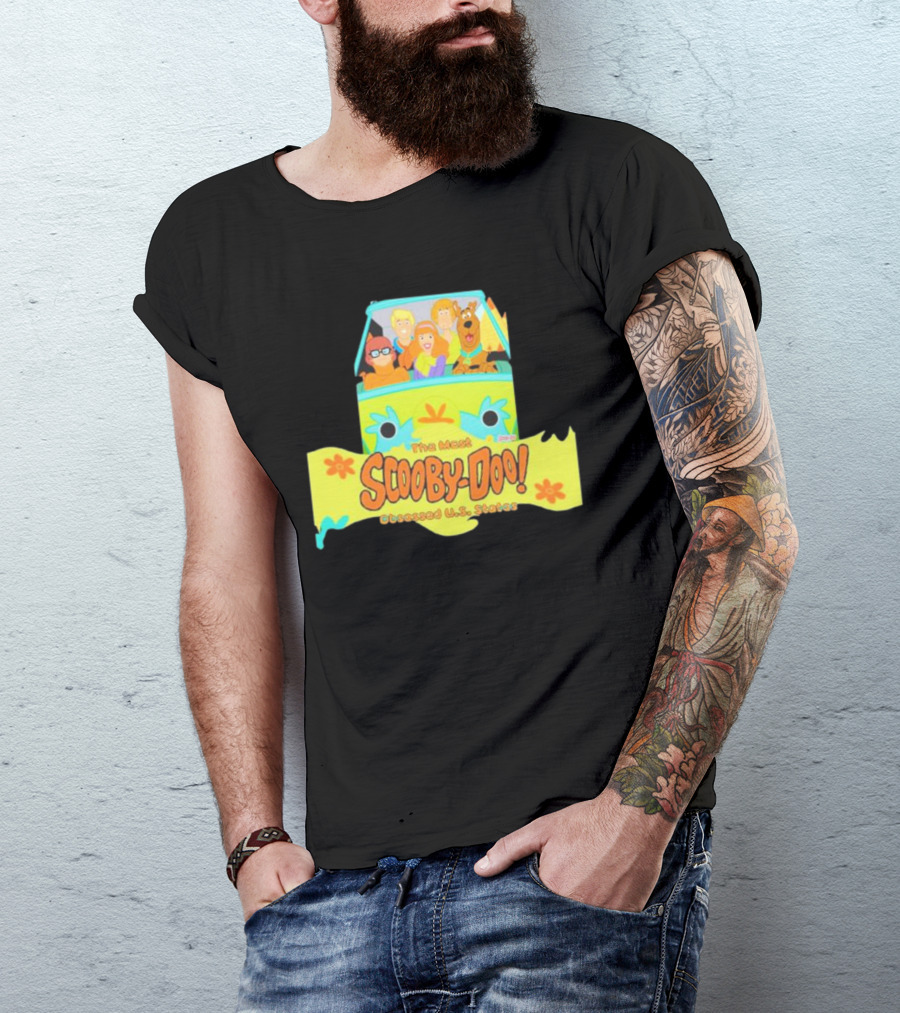 The Most Scooby Doo Obsessed U S States With Mystery Machine And Characters T-Shirt