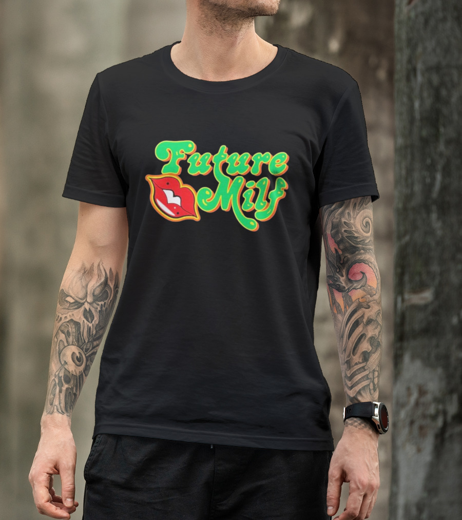 Future MILF Bold Retro Lips T-Shirt