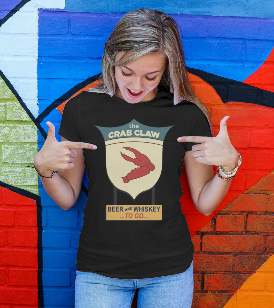 The Crab Claw Beer And Whiskey To Go T-Shirt