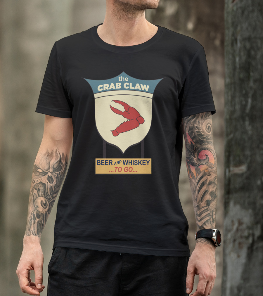 The Crab Claw Beer And Whiskey To Go T-Shirt
