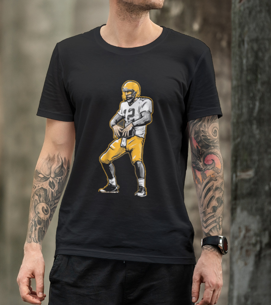 Aaron Rodgers Touchdown Celebration Football T-Shirt