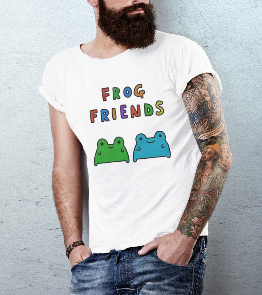 Frog Friends Comic Colorful Frogs T-Shirt