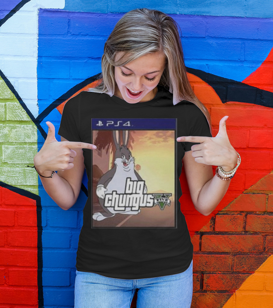 Big Chungus Grand Theft Auto V Sony PlayStation 4 Crossover T-Shirt