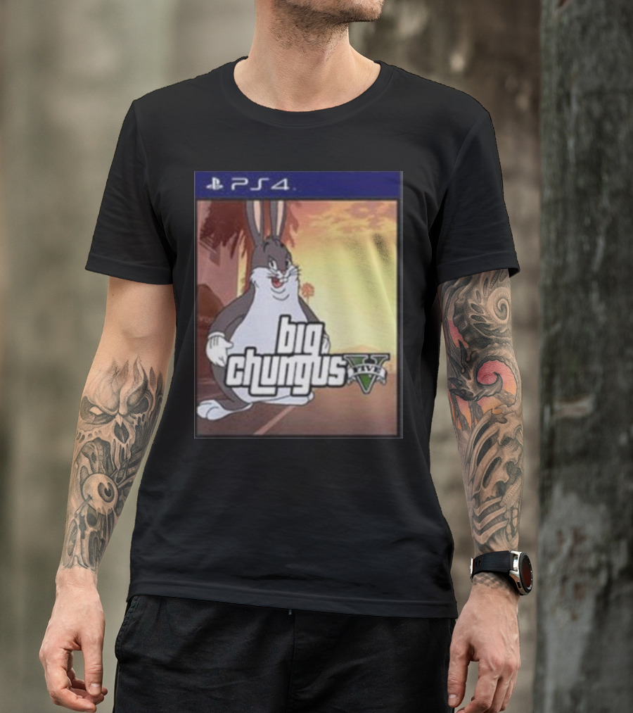 Big Chungus Grand Theft Auto V Sony PlayStation 4 Crossover T-Shirt