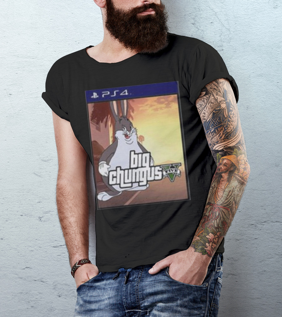 Big Chungus Grand Theft Auto V Sony PlayStation 4 Crossover T-Shirt