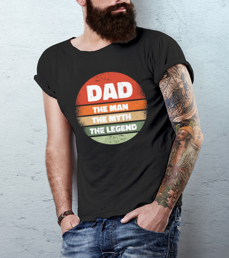 Dad The Man The Myth The Legend Vintage Father's Day T-Shirt