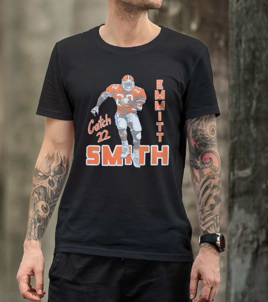 Emmitt Smith Catch 22 Football T-Shirt