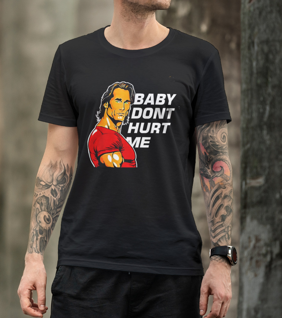 Mike O Hearn Baby Don't Hurt Me Cartoon Red Shirt Comic T-Shirt