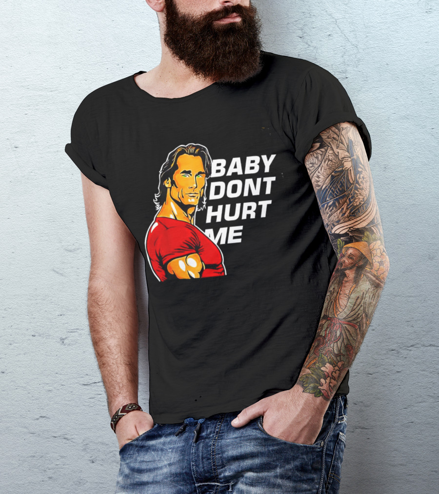 Mike O Hearn Baby Don't Hurt Me Cartoon Red Shirt Comic T-Shirt