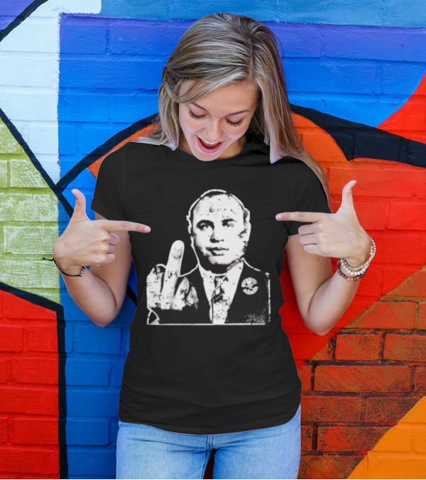 Al Capone Middle Finger Chicago Gangster The Alley T-Shirt