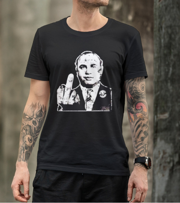 Al Capone Middle Finger Chicago Gangster The Alley T-Shirt