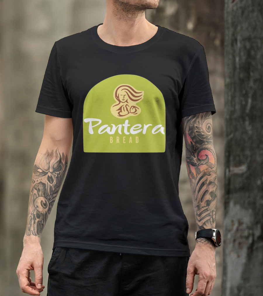 Pantera Bread Parody Logo Icon Green Background T-Shirt