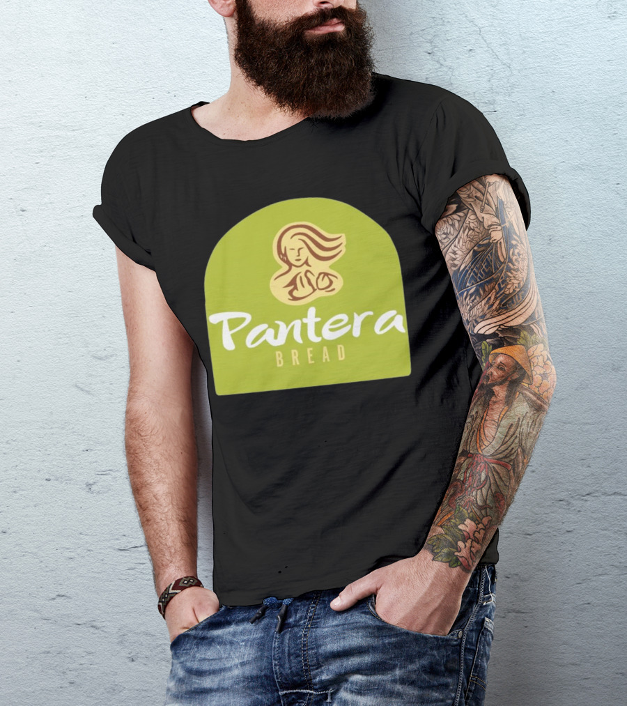 Pantera Bread Parody Logo Icon Green Background T-Shirt