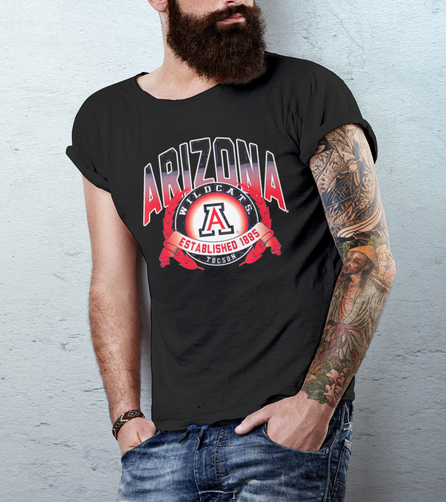 Arizona Wildcats Tucson A Logo Established 1885 T-Shirt