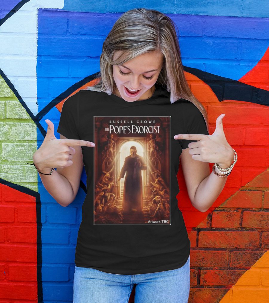 Russell Crowe The Pope's Exorcist Artwork TBC T-Shirt
