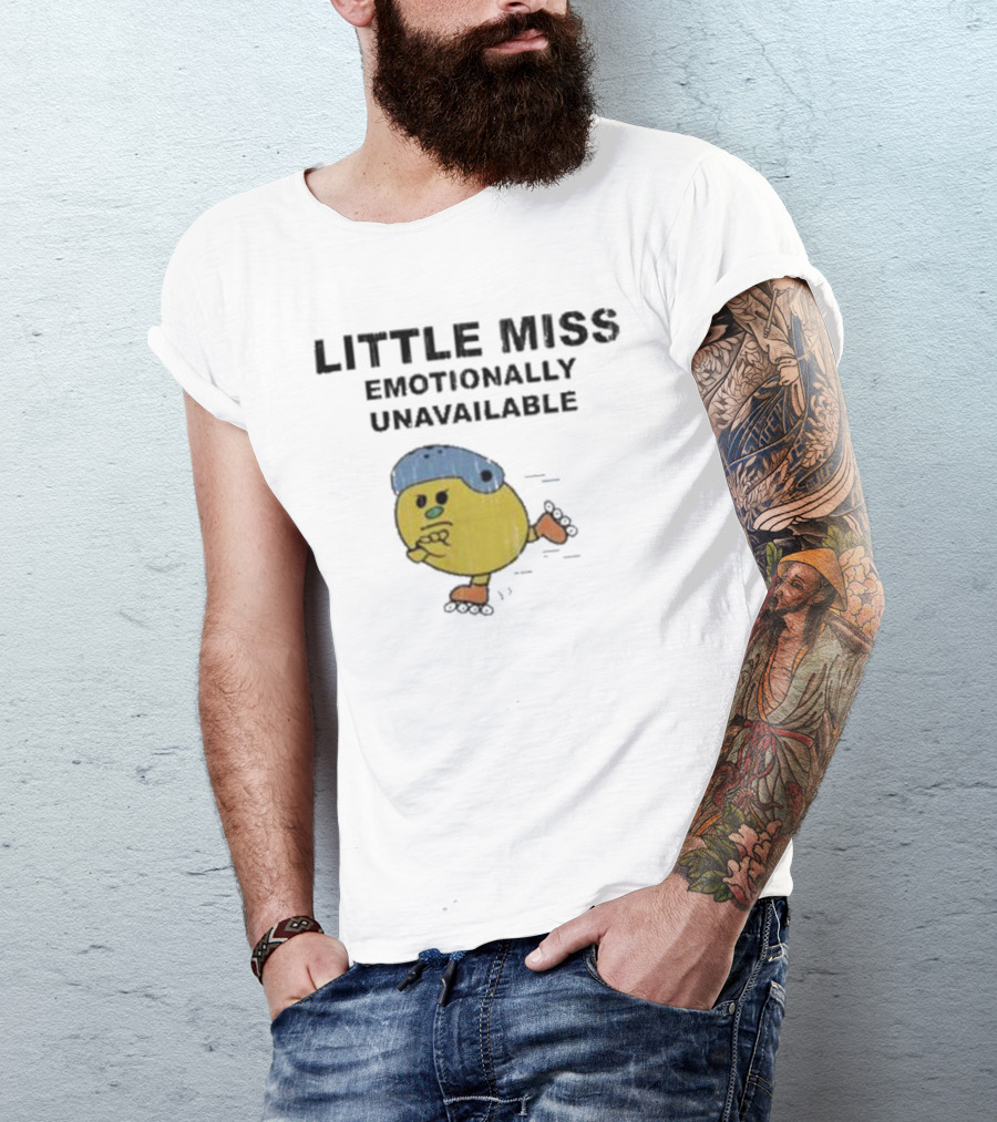 LITTLE MISS EMOTIONALLY UNAVAILABLE ROLLER SKATING CHARACTER T-Shirt