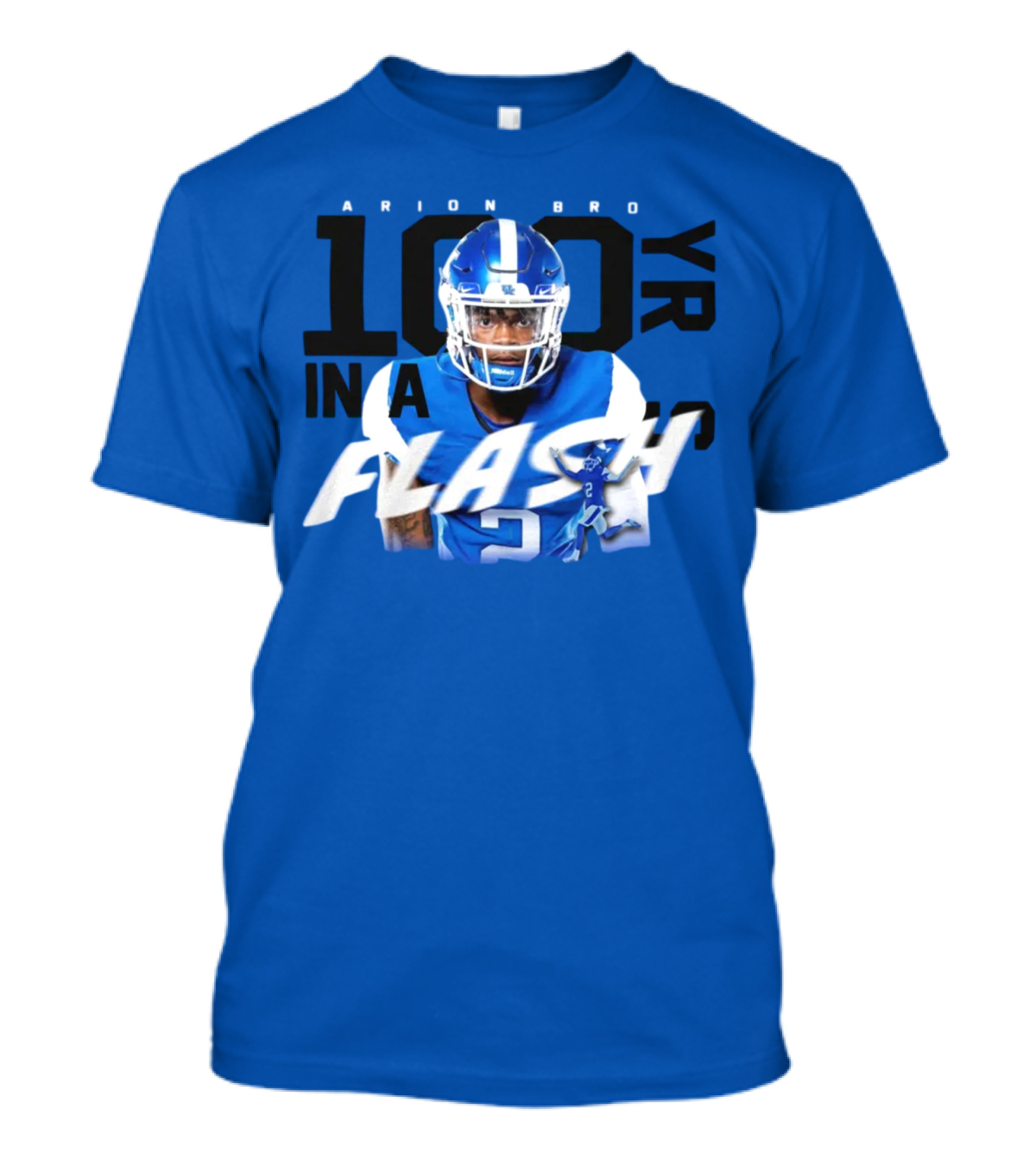 100 Yards Barion Brown In A Flash Kentucky Branded T-Shirt