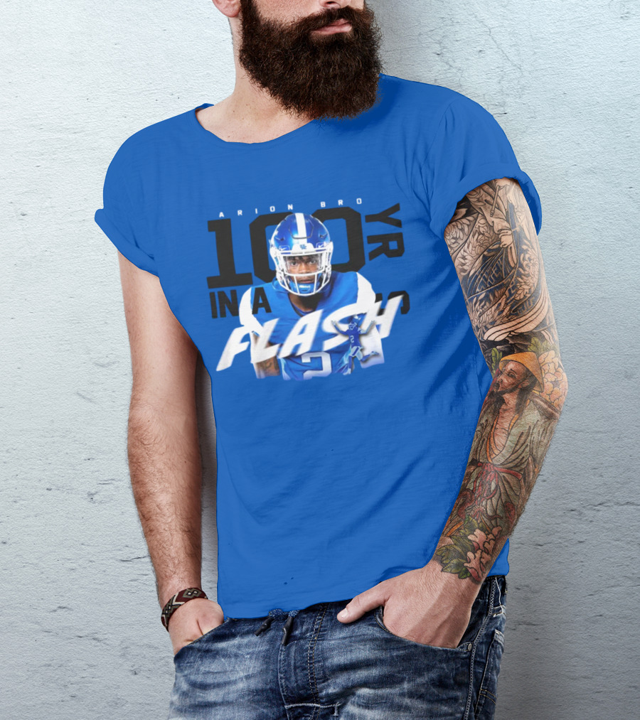 100 Yards Barion Brown In A Flash Kentucky Branded T-Shirt