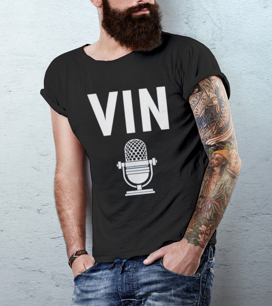Vin Scully Microphone Dodgers Schedule Vintage T-Shirt