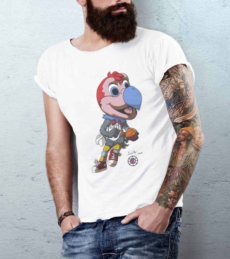 LA Los Angeles Clippers Chuck The Condor Basketball Mascot T-Shirt