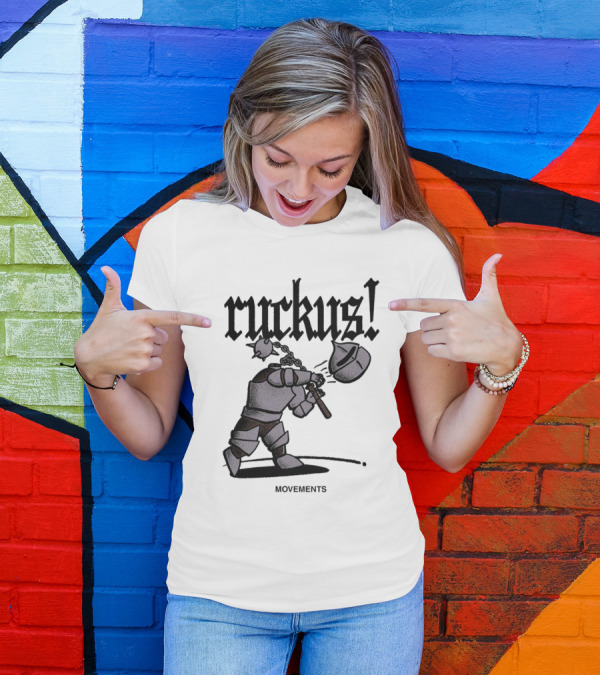 Ruckus Movements Knight Medieval Warrior Axe Action T-Shirt