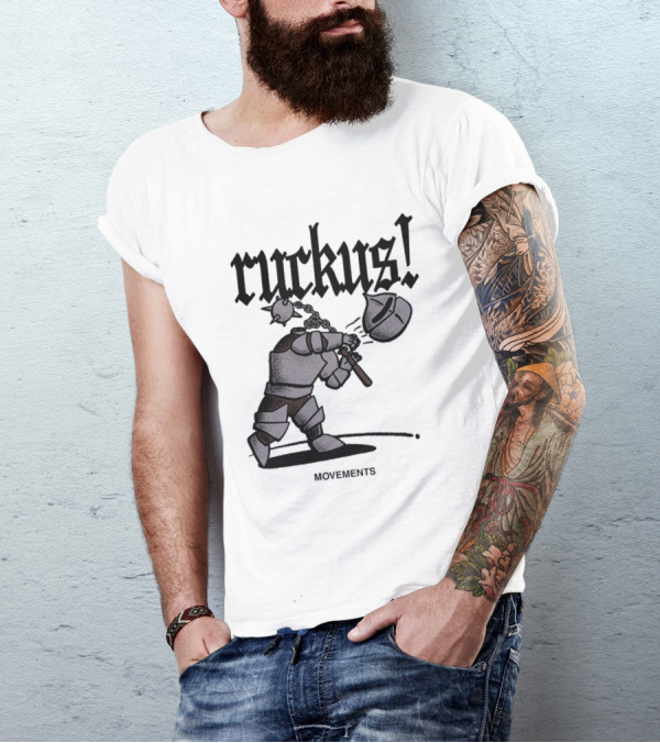 Ruckus Movements Knight Medieval Warrior Axe Action T-Shirt