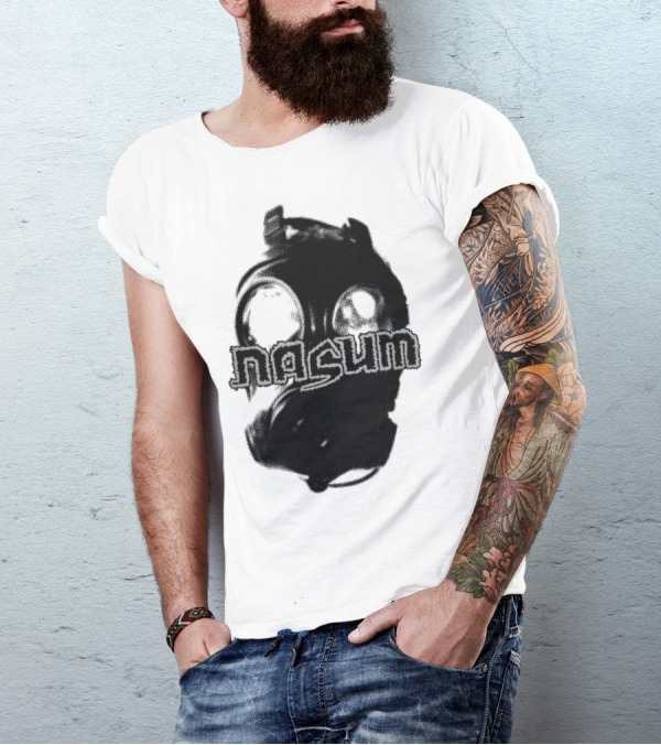 Nasum Gasmask Logo Dark Aesthetic T-Shirt