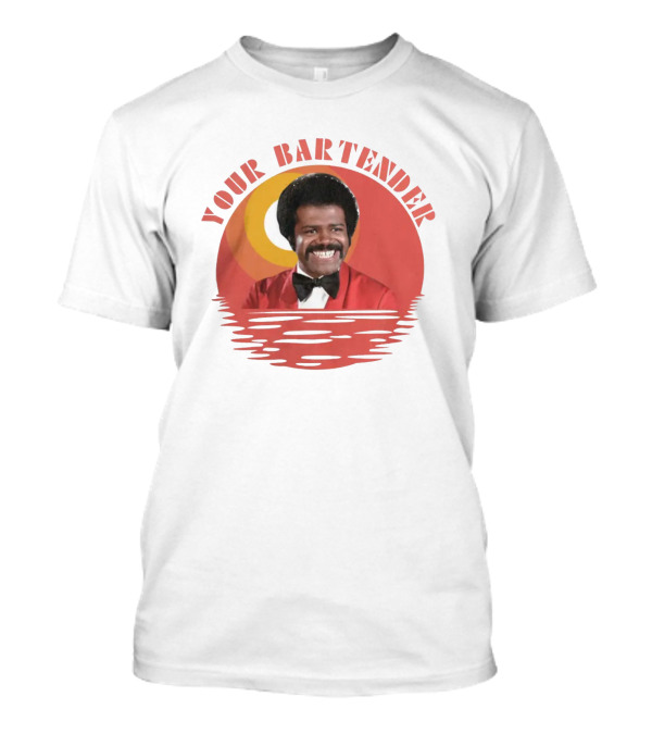 Your Bartender Classic Retro Bow Tie Smiling Image T-Shirt