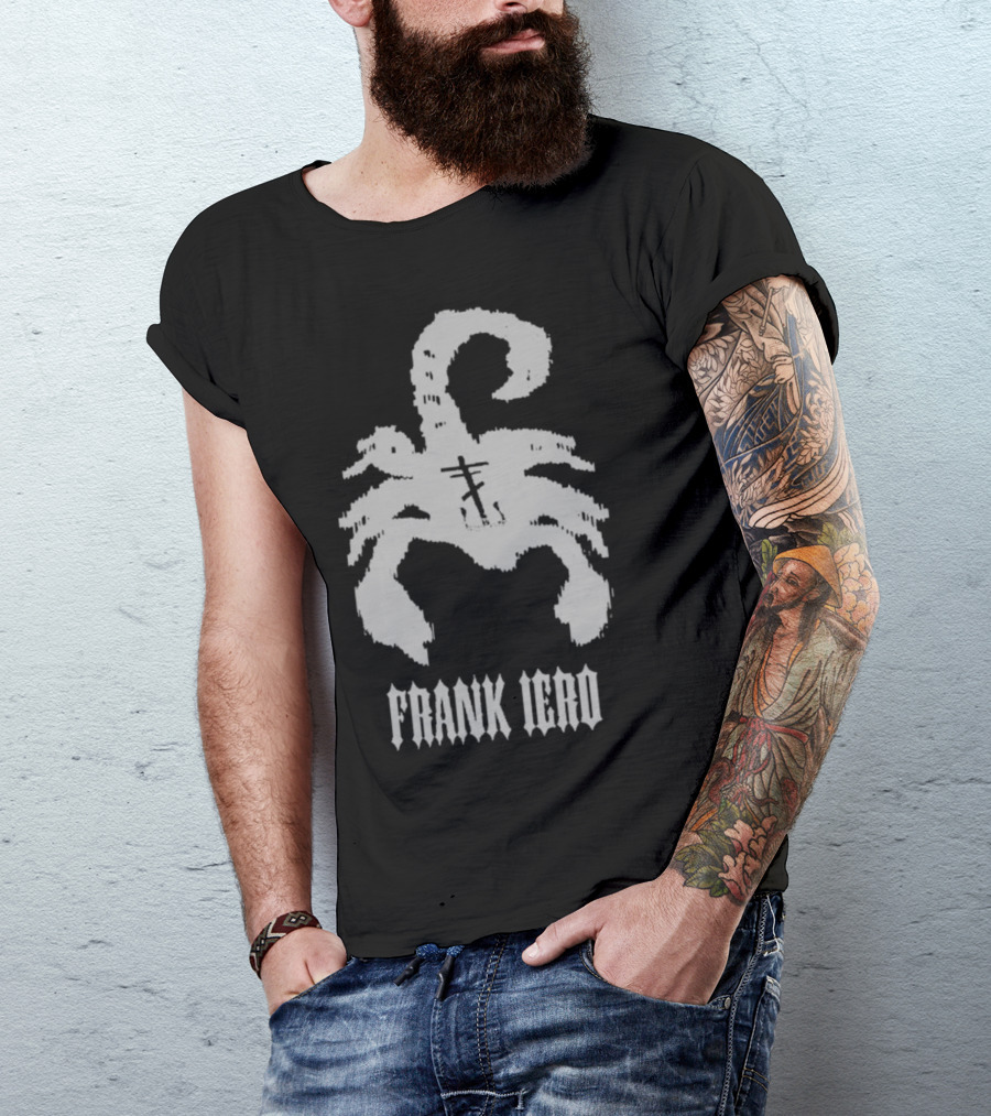 Frank Iero Scorpion With Cross T-Shirt