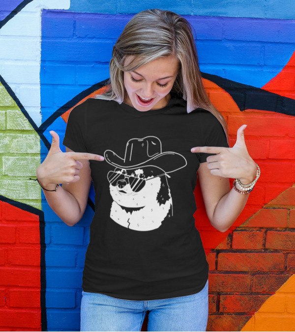 Rodeo Doge Cowboy Hat Sunglasses Collection T-Shirt