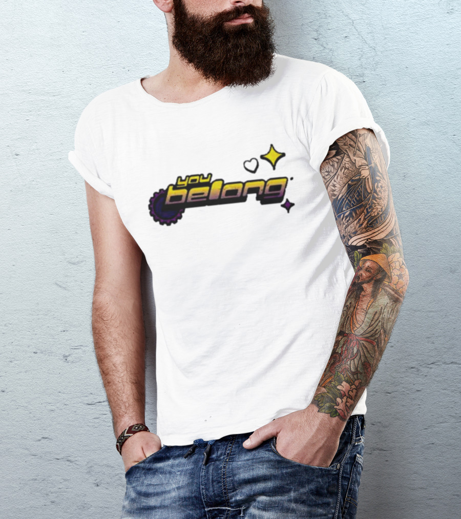 You Belong Gear Stars And Heart T-Shirt