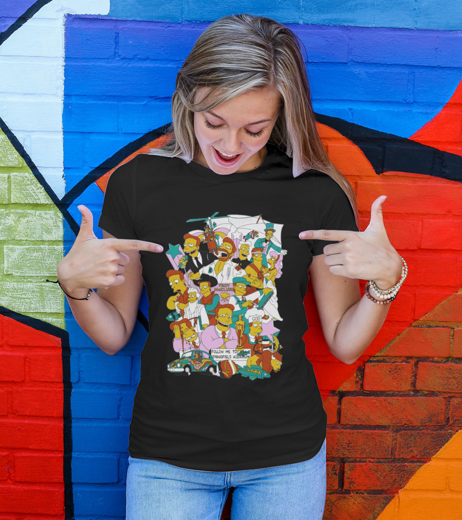 HI I’m Troy Mcclure Follow Me To Springfield Aquarium Simpsons T-Shirt