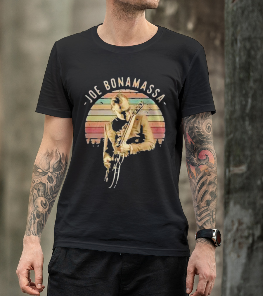 Joe Bonamassa Vintage Sunset Guitar T-Shirt