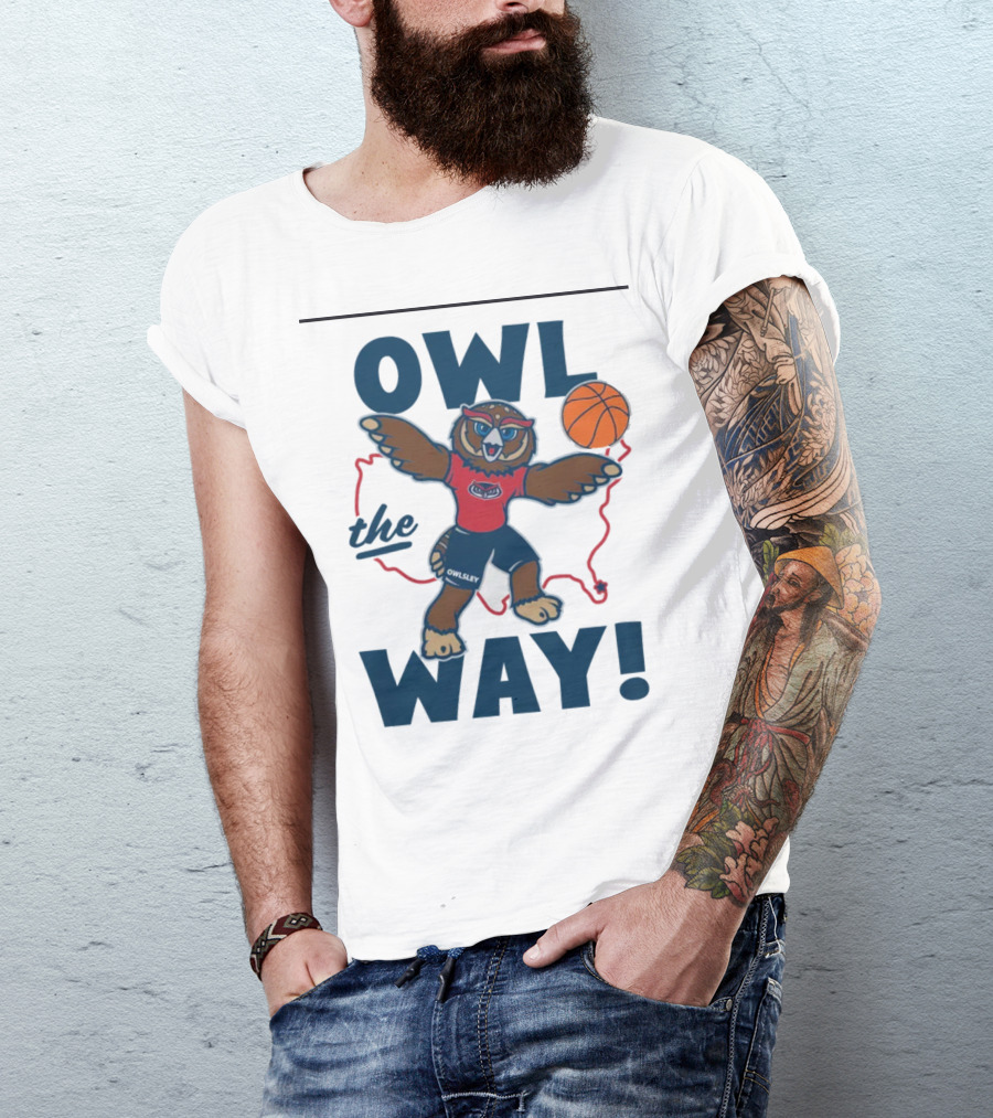 Florida Atlantic Owlsey Owl The Way Basketball T-Shirt