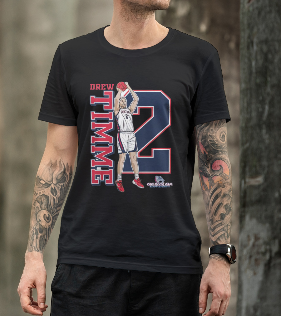 Drew Timme Gonzaga Basketball Number 2 Player Gonzaga University T-Shirt