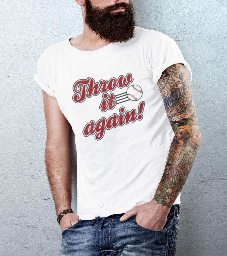 Sandra Golden Throw It Again Baseball T-Shirt