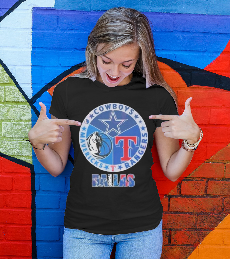 Dallas Cowboys Mavericks Rangers T-Shirt