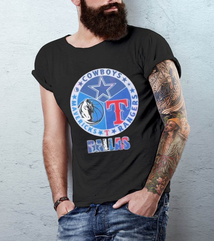 Dallas Cowboys Mavericks Rangers T-Shirt