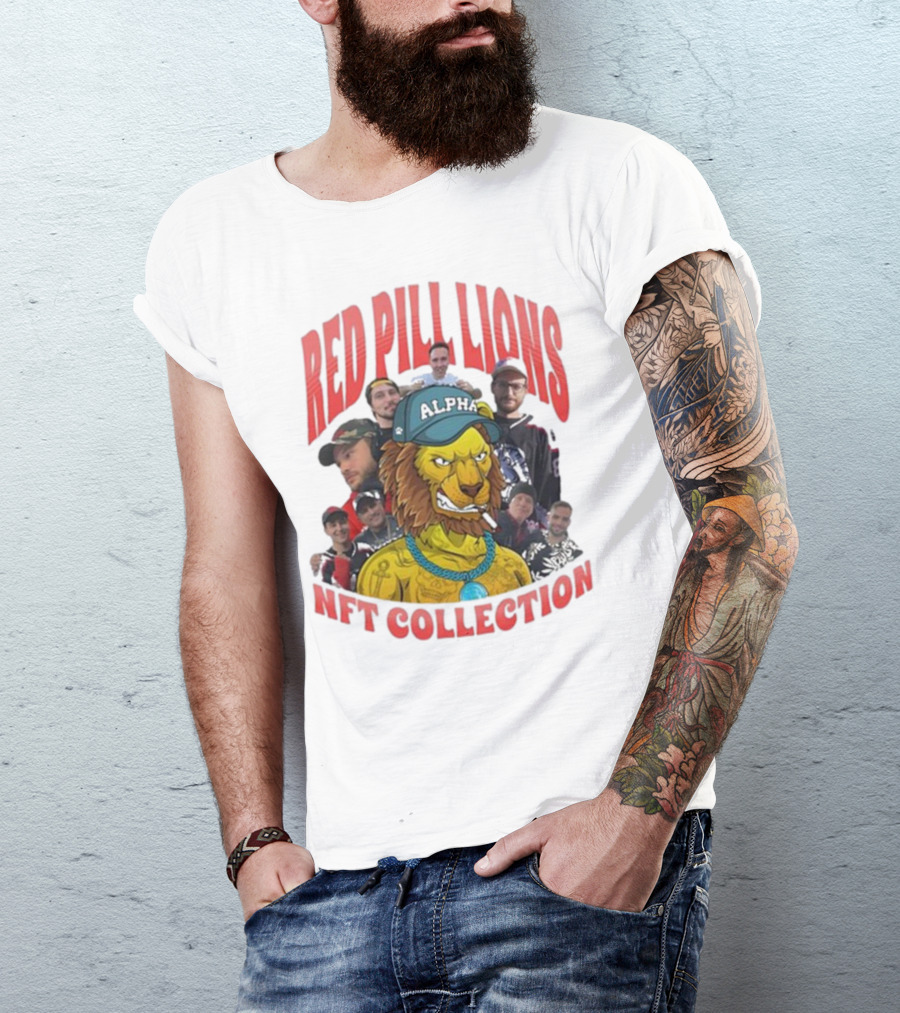 Red Pill Lions NFT Collection Alpha T-Shirt