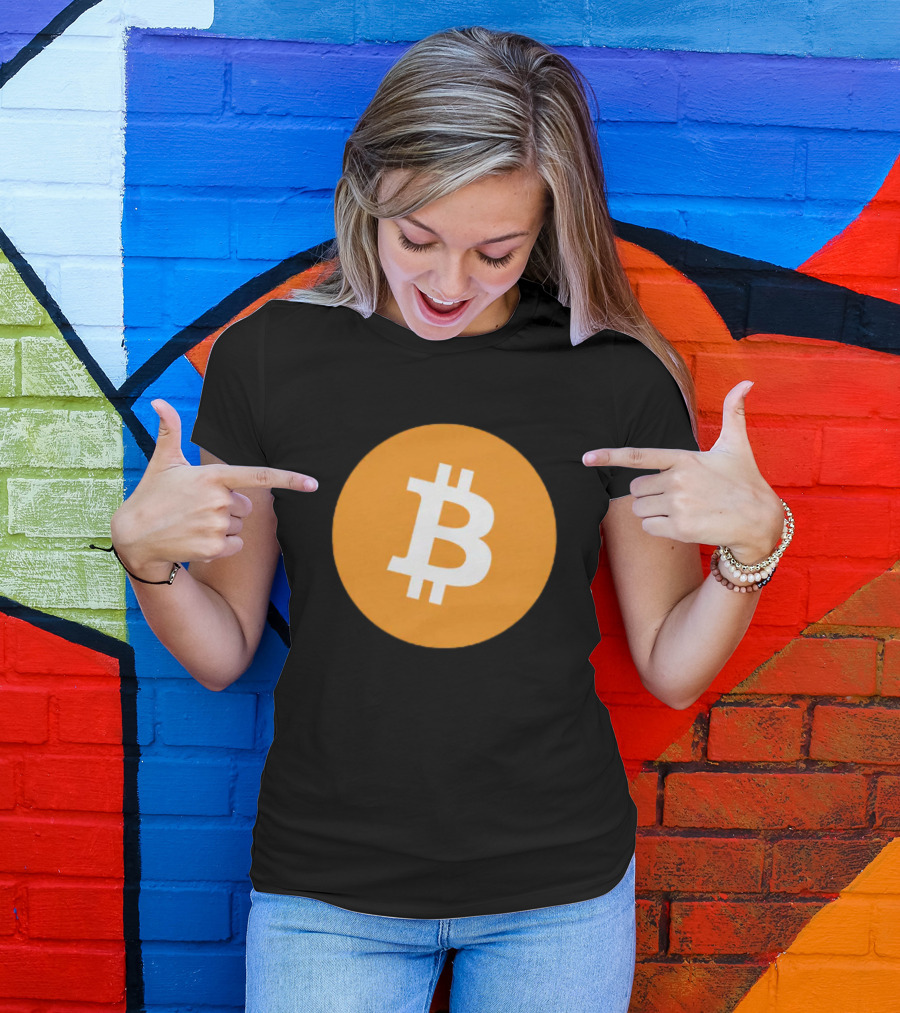 Bitcoin Orange Circle T-Shirt
