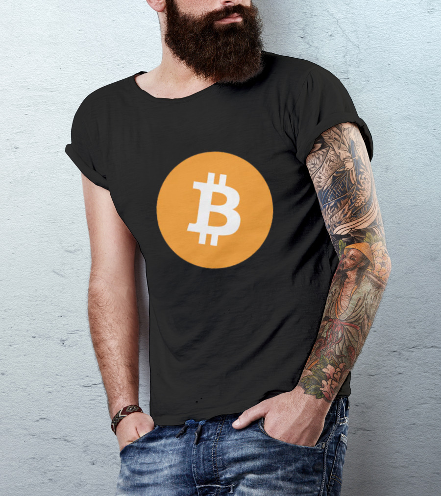 Bitcoin Orange Circle T-Shirt