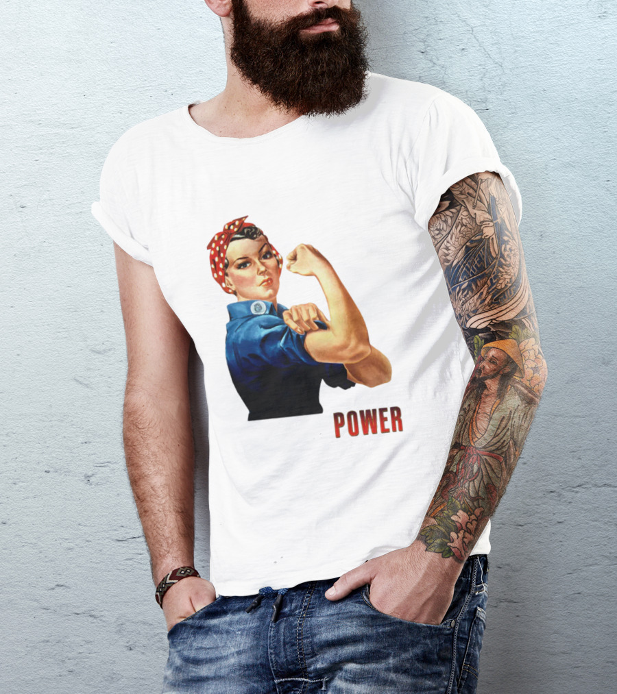 Rosie The Riveter Woman Power T-Shirt