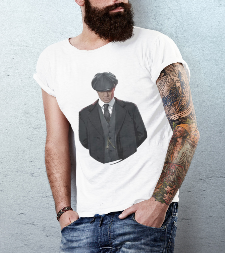 Peaky Blinders Thomas Shelby Suit And Cap Iconic T-Shirt