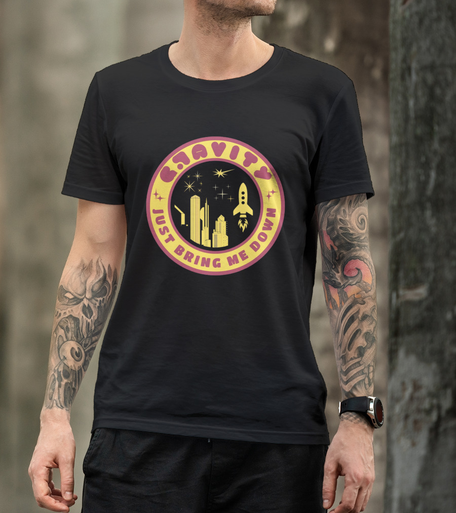 Gravity Just Bring Me Down Rocket City Stars T-Shirt