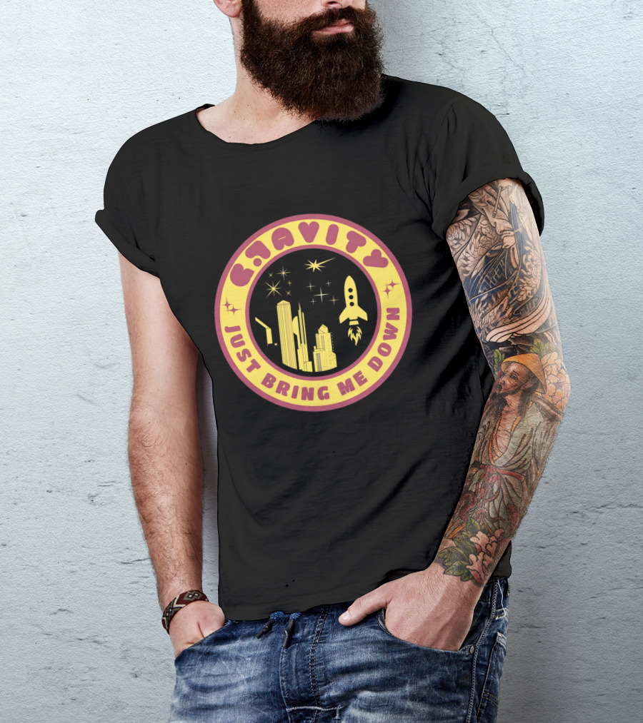 Gravity Just Bring Me Down Rocket City Stars T-Shirt